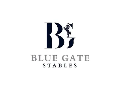 Blue Gate Stables Logo Design branding logo motion graphics ui