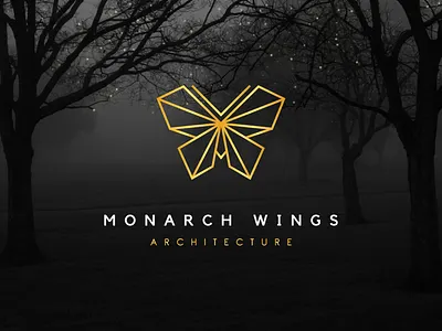 Monarch Wings Logo Design branding graphic design logo