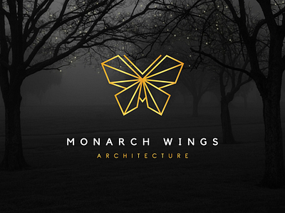 Monarch Wings Logo Design branding graphic design logo