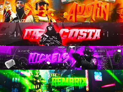 Call Of Duty Banner Portfolio Vol.1 3d banner banner banner and logo call of duty call of duty banner cod custom banner custom design custom header design fiverr free banner gaming gaming banner gfx graphic design header kick banner warzone youtube banner