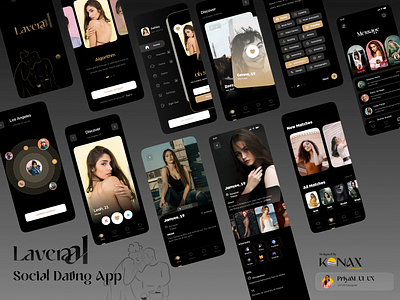 Mobile App Design : Social Dating App design app branding dating dating app dating design design graphic design illustration logo mobile app social app social dating app design ui vector web
