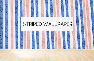 Striped wallpaper lining wallpaper