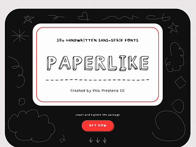 PAPERLIKE - 20+ Handwritten Sans-Serif Fonts cartoonish childish colorful fonts funny handmade handwritten paperlike webpage