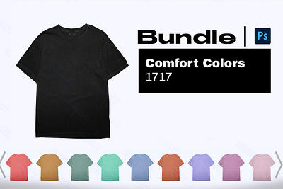 Comfort Colors 1717 Mockup Bundle ice blue