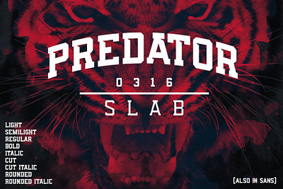 Predator 0316 Slab Free Download cut cut font display font display type rounded rounded type sans slab sports font sports type
