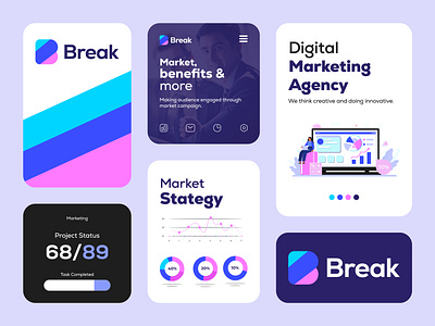 Break logo | B Letter Mark | B logo design | Brand identity 3d animation app icon b letter mark b logo brand guideline brand identity brand logo branding colorful graphic design illustration logo logo design logofolio logotype modern motion graphics typography ui