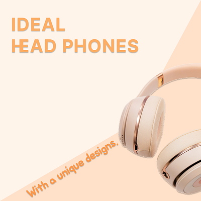 ideal headphones social media post design, lite theme ads branding design instagram post social media