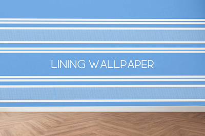 Lining wallpaper blue line wall paper