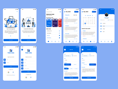 Task Management App - UI design app design ui ux