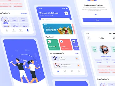 Health App UI 🫀 branding graphic design health healthapp logo ui uiinspiration uxinspiration