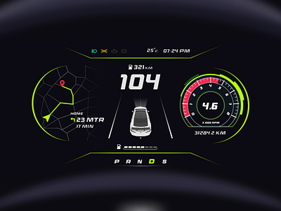 Car dashboard UI car car dashboard car design car ui dashboard odometer speed speedometer