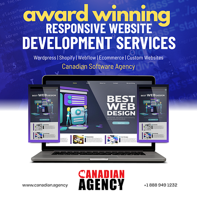 Award Winning responsive Website development Sevices blockchain custom software development design graphic design illustration mobile app development shopify development ui uiux design web development