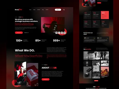 BrandRukus - revamped landing page 🚀 designer homepage landing page landing page designer landingpage ui web design web designer web page website webdesign webpage website designer websites design