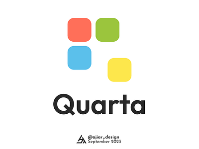 Quarta Logo ajiardesign awesomelogo bestlogo brand branding coollogo creativelogo design designer figma figma design graphic design logo logo designer logo pedia modern logo professional logo q logo quarta logo simple logo