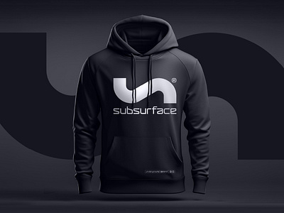 Subsurface Hoodie apparel branding font font design graphic design hoodie logo logo design modern street wear type design typographic y2k