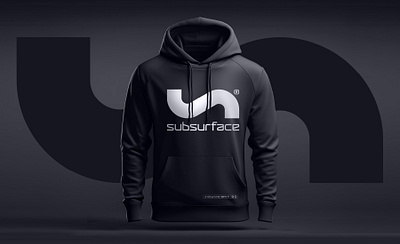 Subsurface Hoodie apparel branding font font design graphic design hoodie logo logo design modern street wear type design typographic y2k