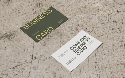 Modern Realistic Business Card Mockup branding business card identity information mockup name outdoor perspective presentation product promotion realistic stationery street