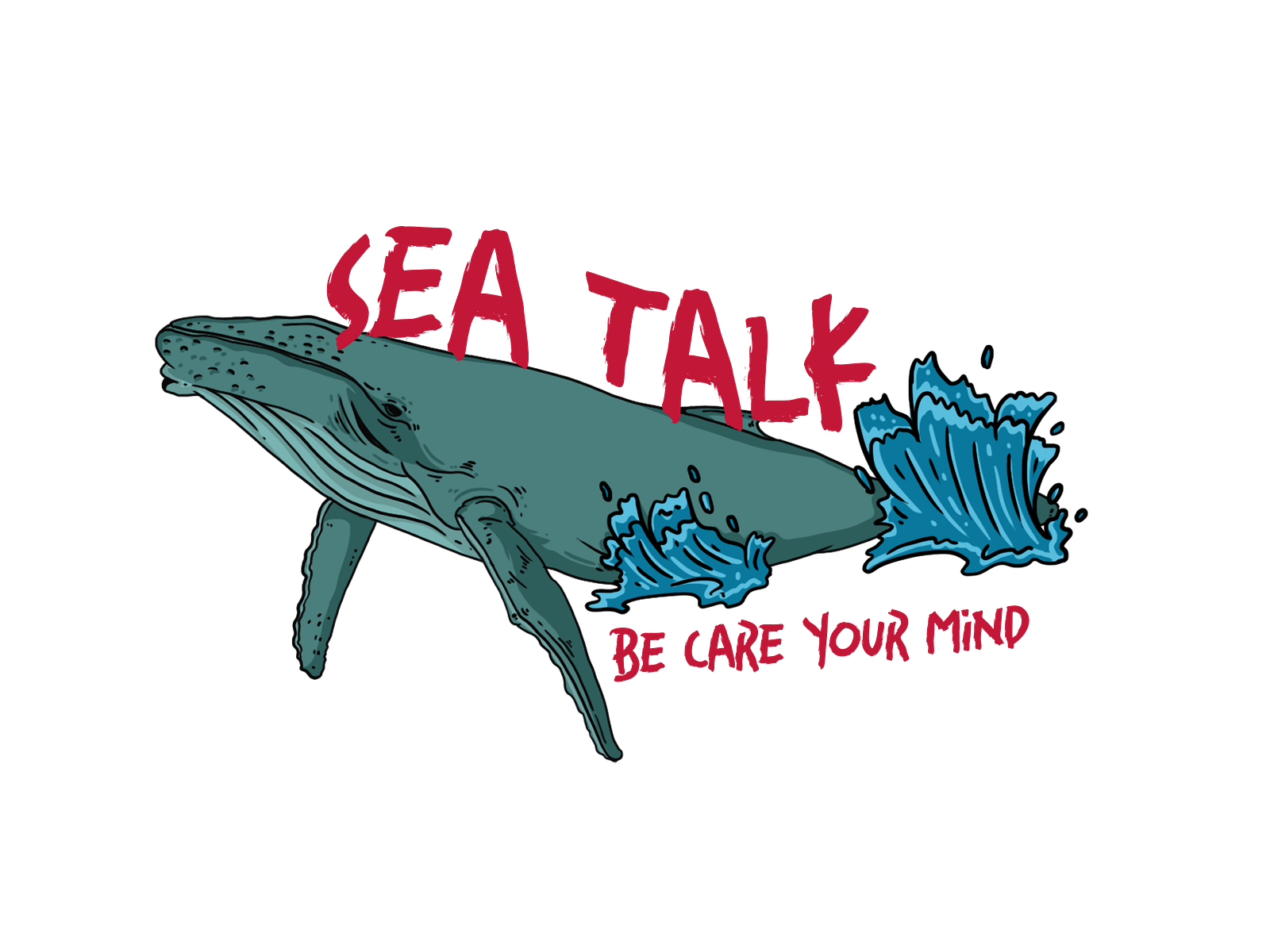 Graphic Tee Sea Talk by WolforDeer on Dribbble