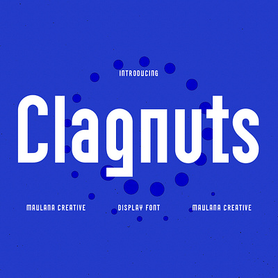 Clagnuts Sans Display Font branding font fonts graphic design