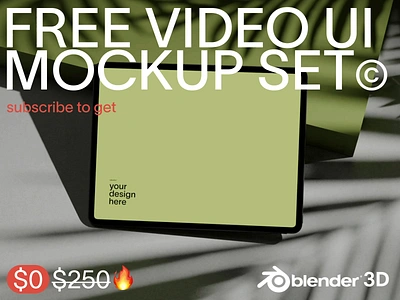 🎉 Free Video Mockups Alert! 🎥 3d 3d mockup blender 3d free ipad mockup free video mockup set freebie giveaway imac mockup ipad mockup iphone mockup macbook mockup mockup mockup design mockup for designer mockup scene mockups mockupset ui design ui ux ux design