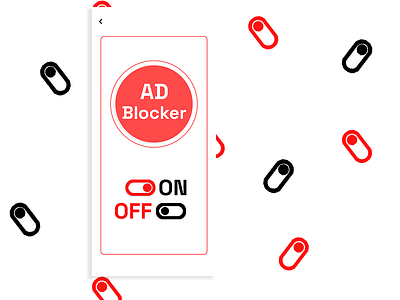 Ad Blocker Toggle (Daily Ui 015) branding dailyui design graphic design illustration logo typography ui ux vector