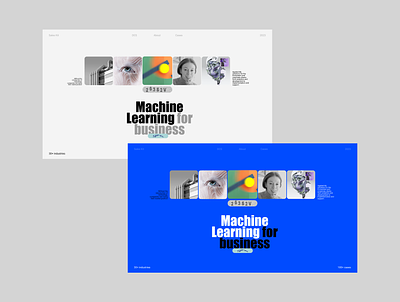 New Concept for ML startup branding graphic design machine learning pitch ui web