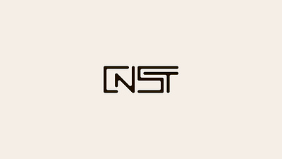 CNST wordmark logo attractive black branding business company creative design geometric graphic design illustration line logo logofolio modern portfolio style technology typography vector wordmark