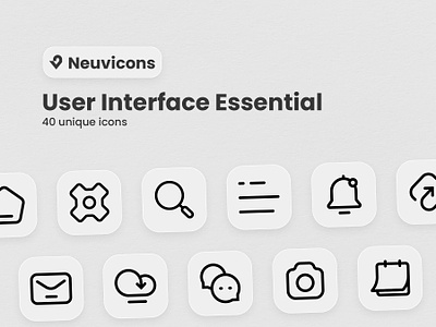 UI Essential Icons design inspiration graphic design icon collection icon design icon pack iconography icons iconset ui