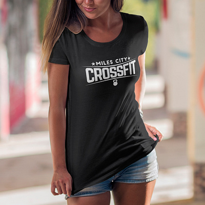 Crossfit Gym T-Shirt Logo Design apparel athletics branding clothing crossfit graphic design gym logo logo design sports