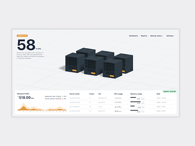 Server monitoring blender dashboard monitoring next.js react spring react three fiber server ui visualisation