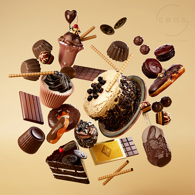 World Chocolate Day Creative Render 3d 3d art 3d design chocolate illustration product render