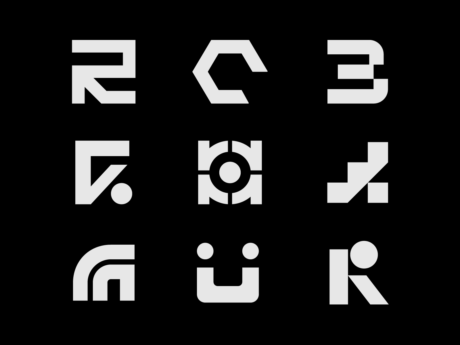 Symbols v.1 bold branding company fiance graphic design helmet house icon logo logo design logotype minimal number pipes r simple symbol warrior