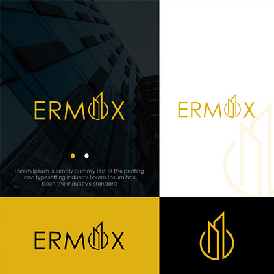 ERMOX best logo brand identity creative logo logo logo design minimalist logo real estate logo