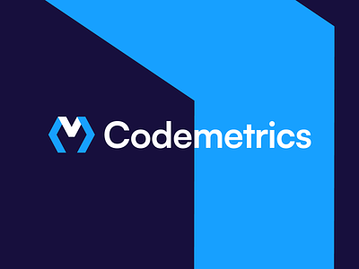 Codemetrics - Logo Design Concept brand guidelines brand identity brand system branding clean logo code logo design identity identity design logo logo design logo designer logotype mark media tech digital metric startup branding symbol