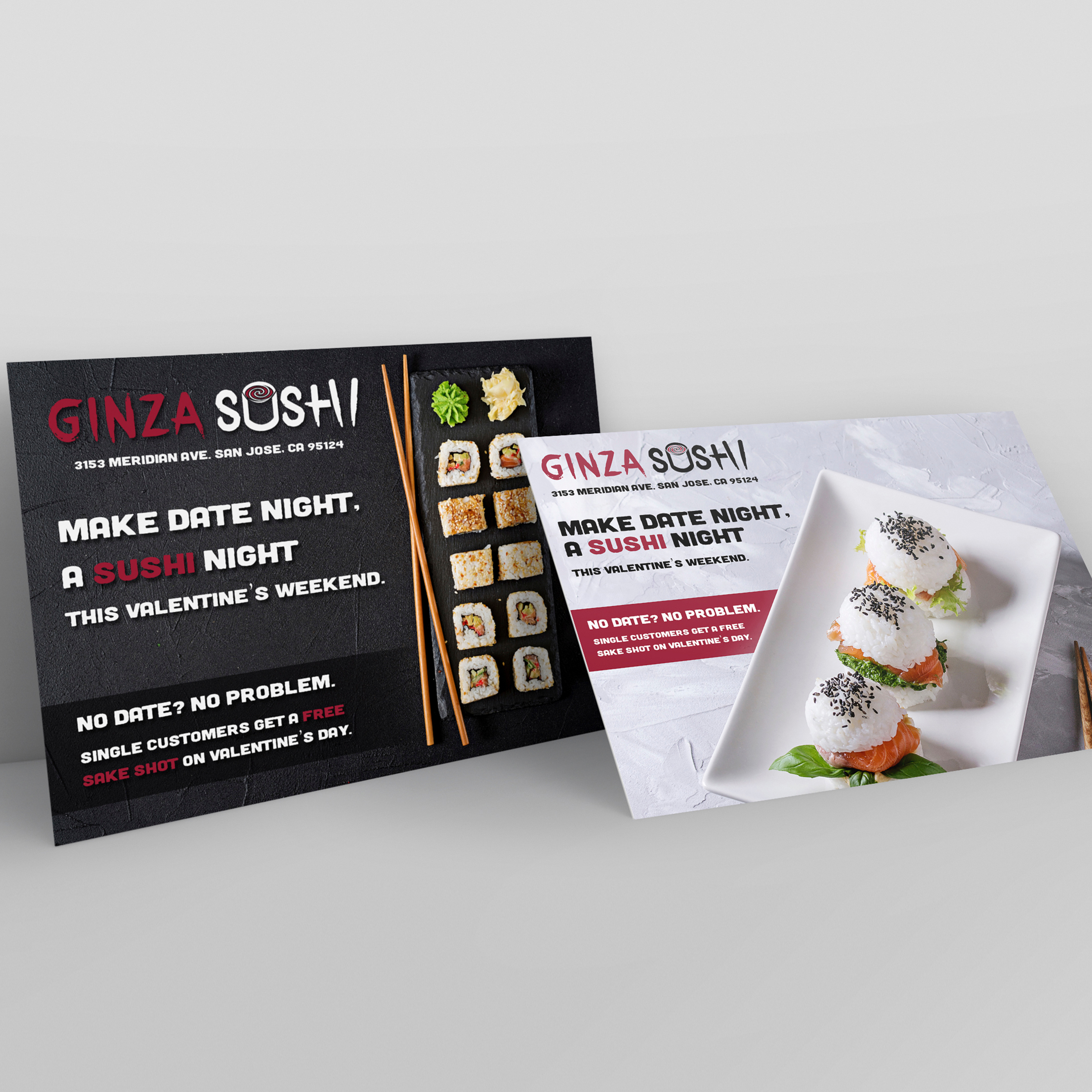 Sushi Restaurant Advertisement Flyer Design brand branding flyer flyer design graphic design japanese letterhead logo design print print design restaurant sushi
