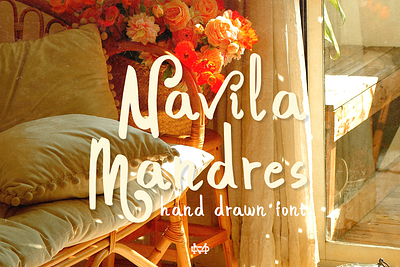 Navila Mandres - Hand Drawn Font branding branding font brush script cute font fashion font fun font goodtype hand drawn font handlettering font headline font invitation font logotype magazine font modern script retro font typography vintage font webfont wedding font