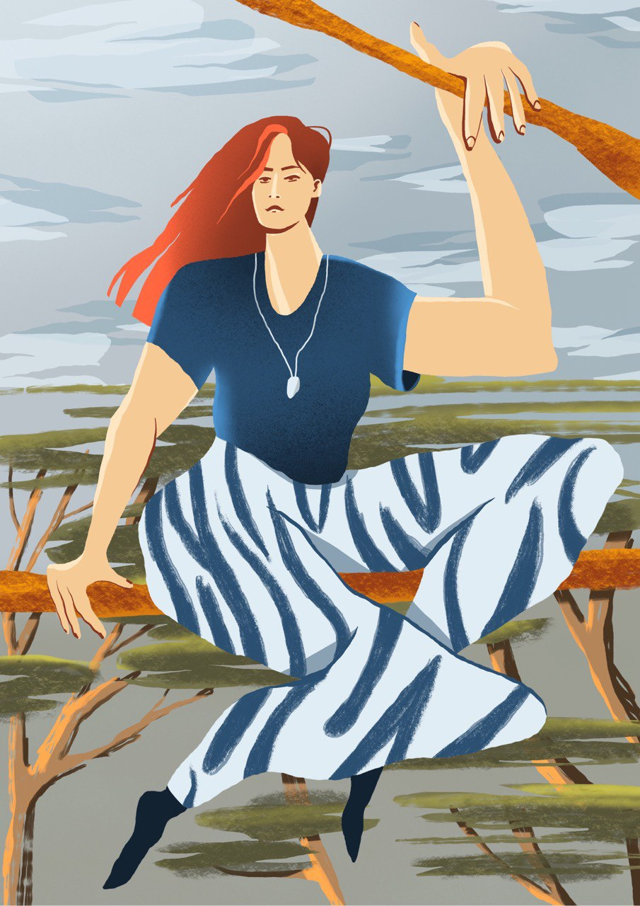 My Friend art character design illustration