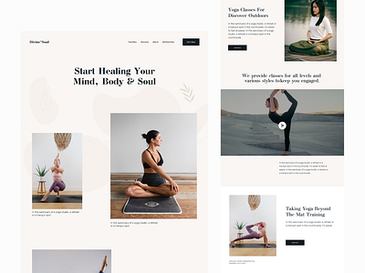 Divine Soul Website branding dribbble interface minimal ui ux website