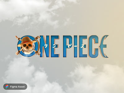 One Piece Live Action Jolly Roger made in Figma 3d assets branding design figma figma community freebie graphic design hero illustration isometric jolly roger logo luffy netflix one piece realistic strawhat vector