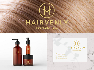 Logo Design for Hairvenly 2d 2d art 2d logo beauty beauty logo beuaty hair brand branding design digital digital art graphic design hair hair logo hair saloon identity branding illustration logo minimal modern