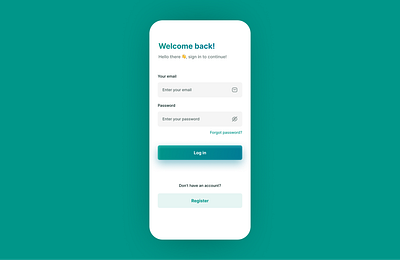 Login Screen UI by Jaime Velasquez on Dribbble