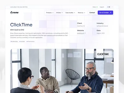 Case Study for IT & Tech Company case study clean hero it light minimal saas tech ui design webdesign