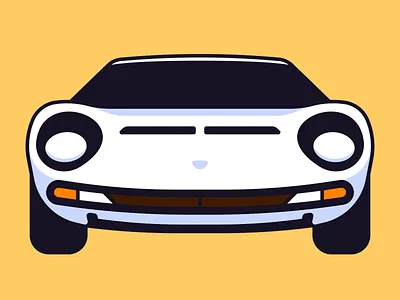 Lamborghini Miura auto automobile car classic illustration lamborghini miura