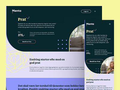 Menta — Mental health platform app design health health app health platform landing landing page mental health platform ui ui design ux ux design web web app web design website