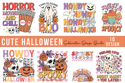 Cute Halloween Sublimation Design art