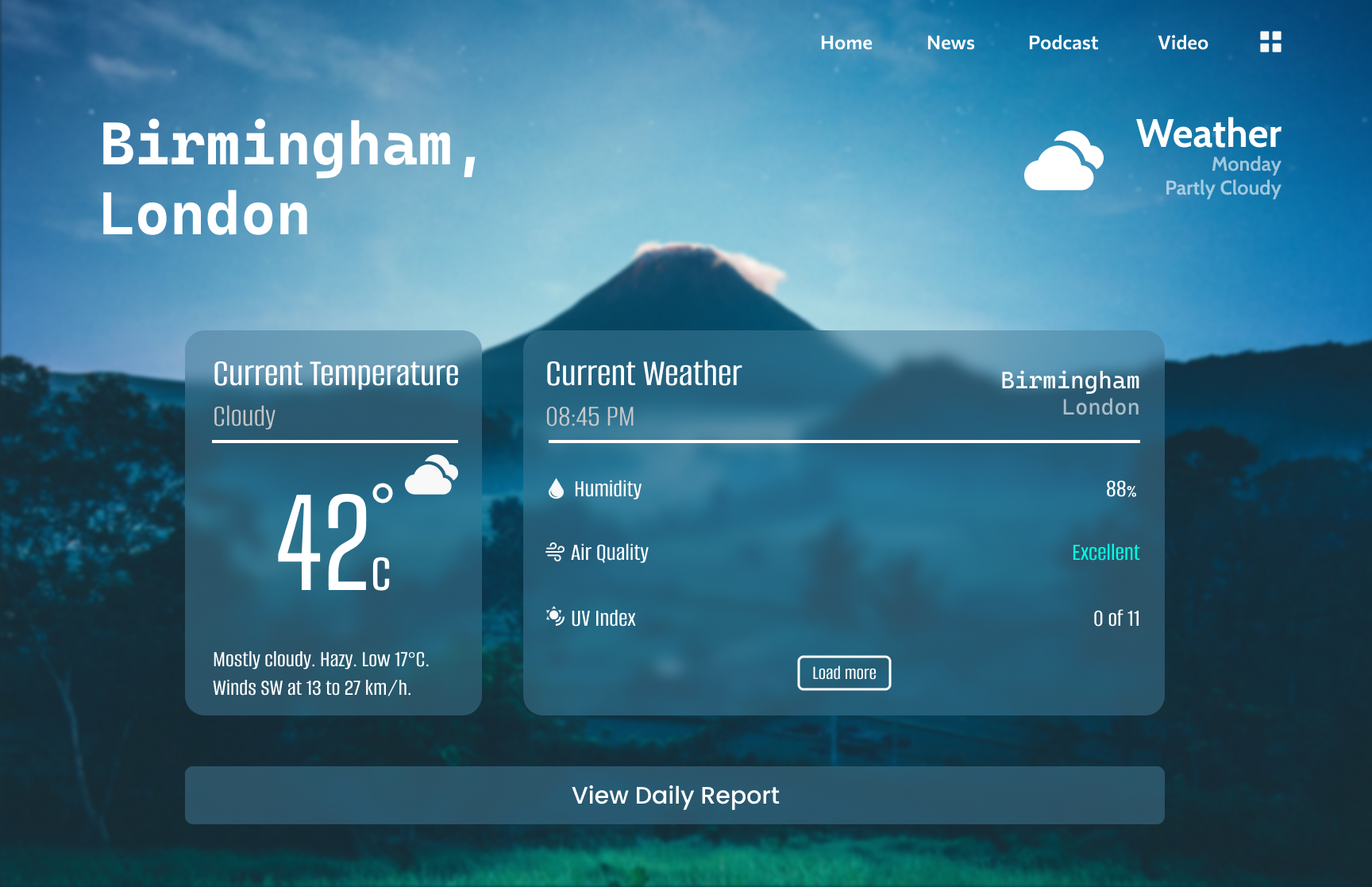 Weather Forecasting Web Application | UI Design by Kesavan V on Dribbble