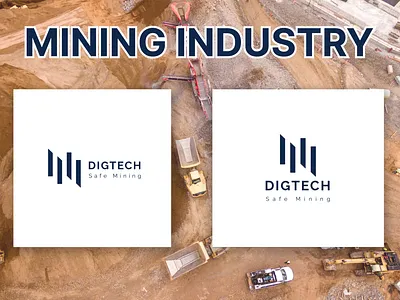 mining industry logo brand branding creative logo logo mining mining industry motion graphics ui