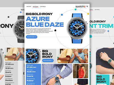 Watch Website Detail Product Page Commerce branding cart clean commerce detail product details ecommerce fashion grid interaction design landing page marketing minimalist online store product product page shop watch web marketing website