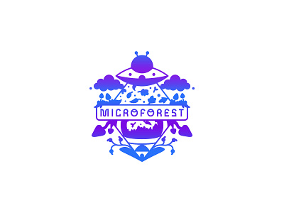 "Microforest" logo for microfarm adobe illustrator brand branding company farm graphic design icon identity logo logo idea logo in color logotype mark vector