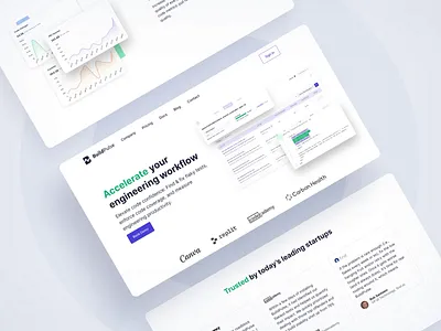 BuildPulse Website graphic design ill illustration landing page ui ux web page webdesign website